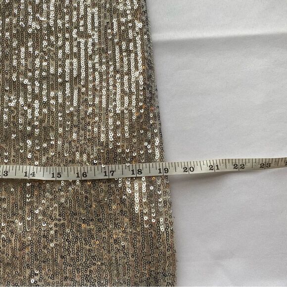 NWT Zara Trafaluc Silver Sequin Midi Dress Size Medium - Picture 15 of 16